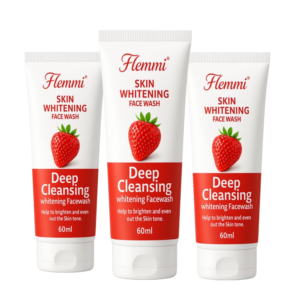 3 pc white skin facewash