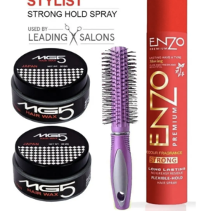 Lived-In Luxury ENZO setting Spray & 2 Mg5 & Salon Comb Hair Gel