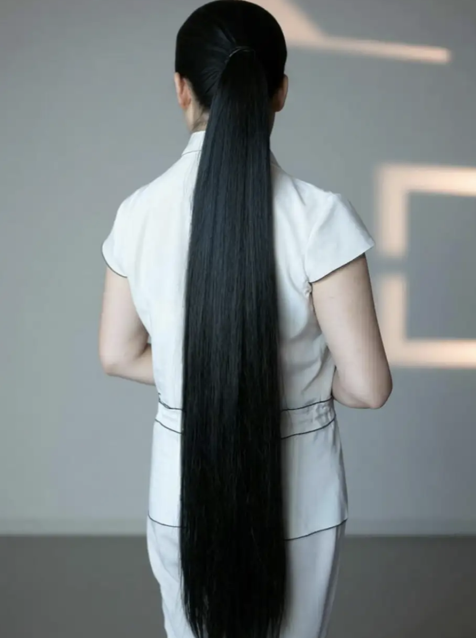 Ponytail hair extension Black Color 28 Inch Hair Extension